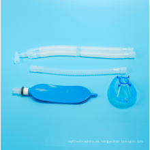 Bolsa de respiración de anestesia sin látex de tubo corrugado